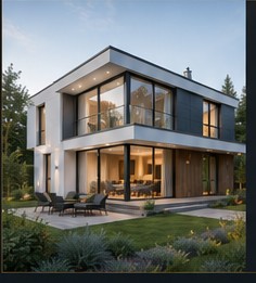 Modernes Einfamilienhaus – Platzhalter